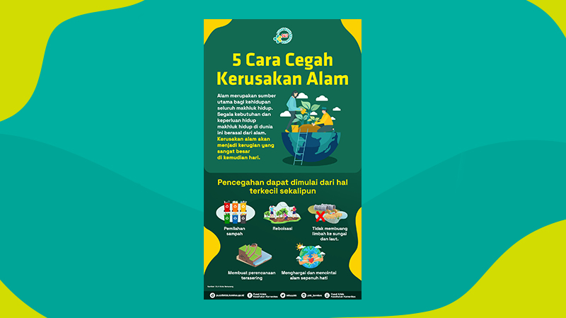 Materi Medsos: 5 Cara Cegah Kerusakan Alam