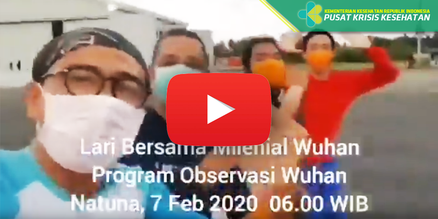 Lari Pagi Bersama WNI Milenial Peserta Observasi